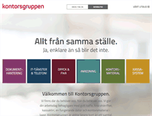 Tablet Screenshot of kontorsgruppen.com